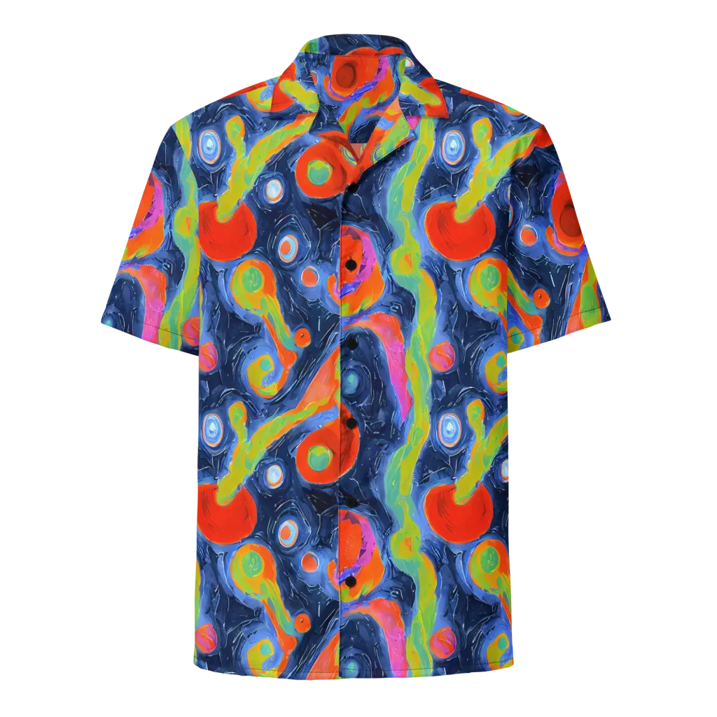 Neon Tidal Pool on Button Shirt — Front