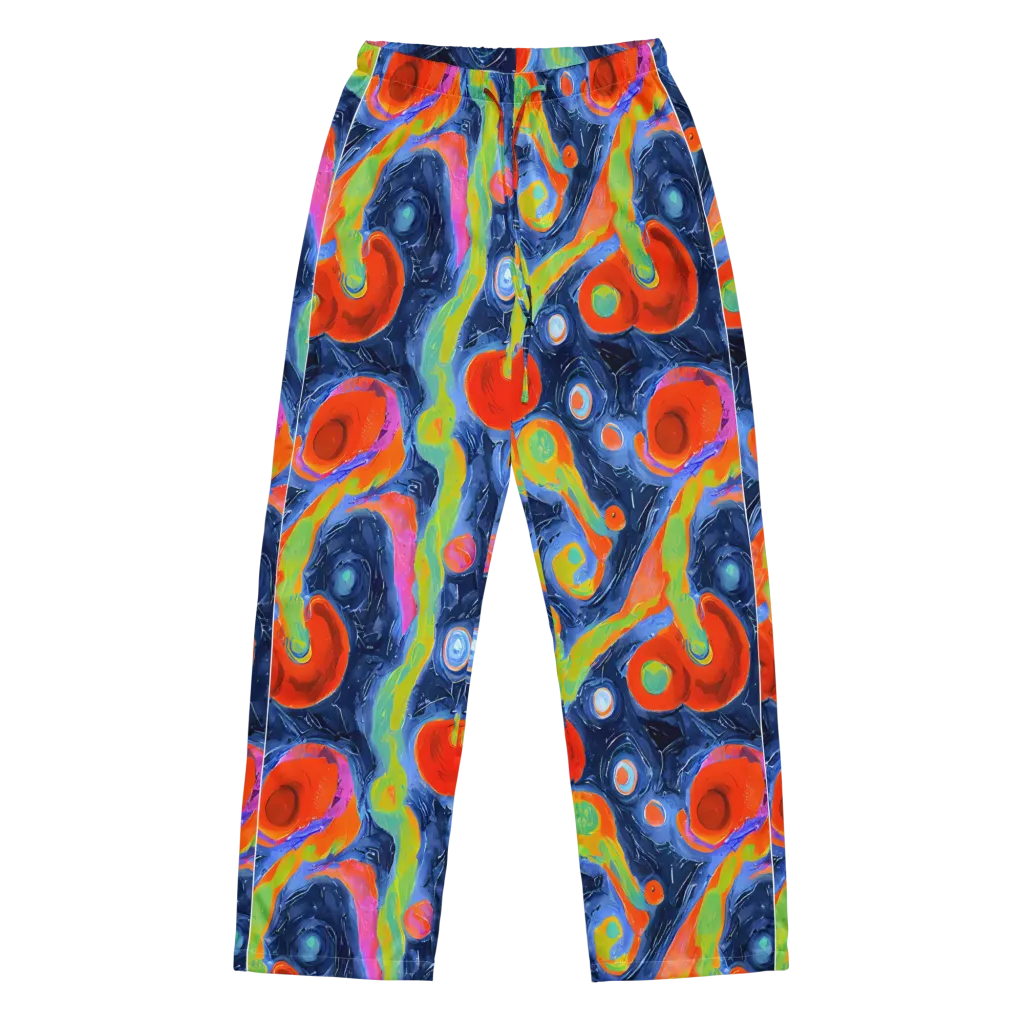 Neon Tidal Pool on Women's Pajama Pants — Front