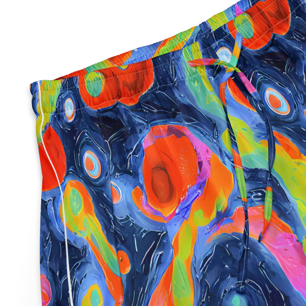 Neon Tidal Pool on Women's Pajama Shorts — Product details
