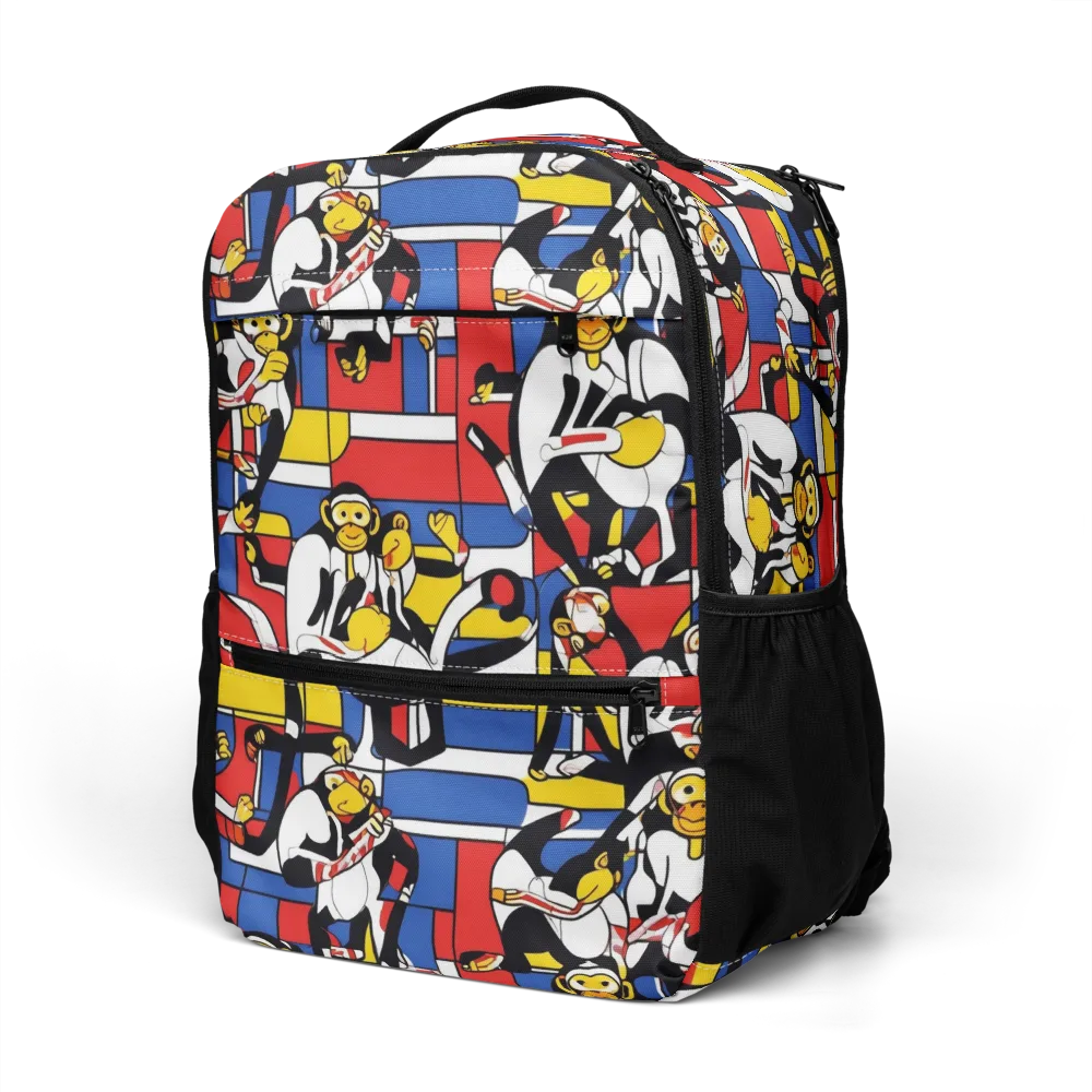 Mambo Menagerie on Utility Backpack — Left Front