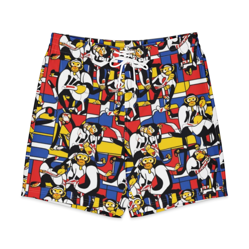 Mambo Menagerie on Men's Board Shorts — Front