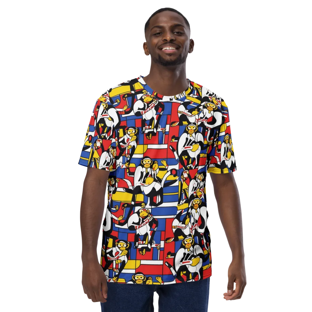 Mambo Menagerie on Men's Crew Neck T-Shirt — Front