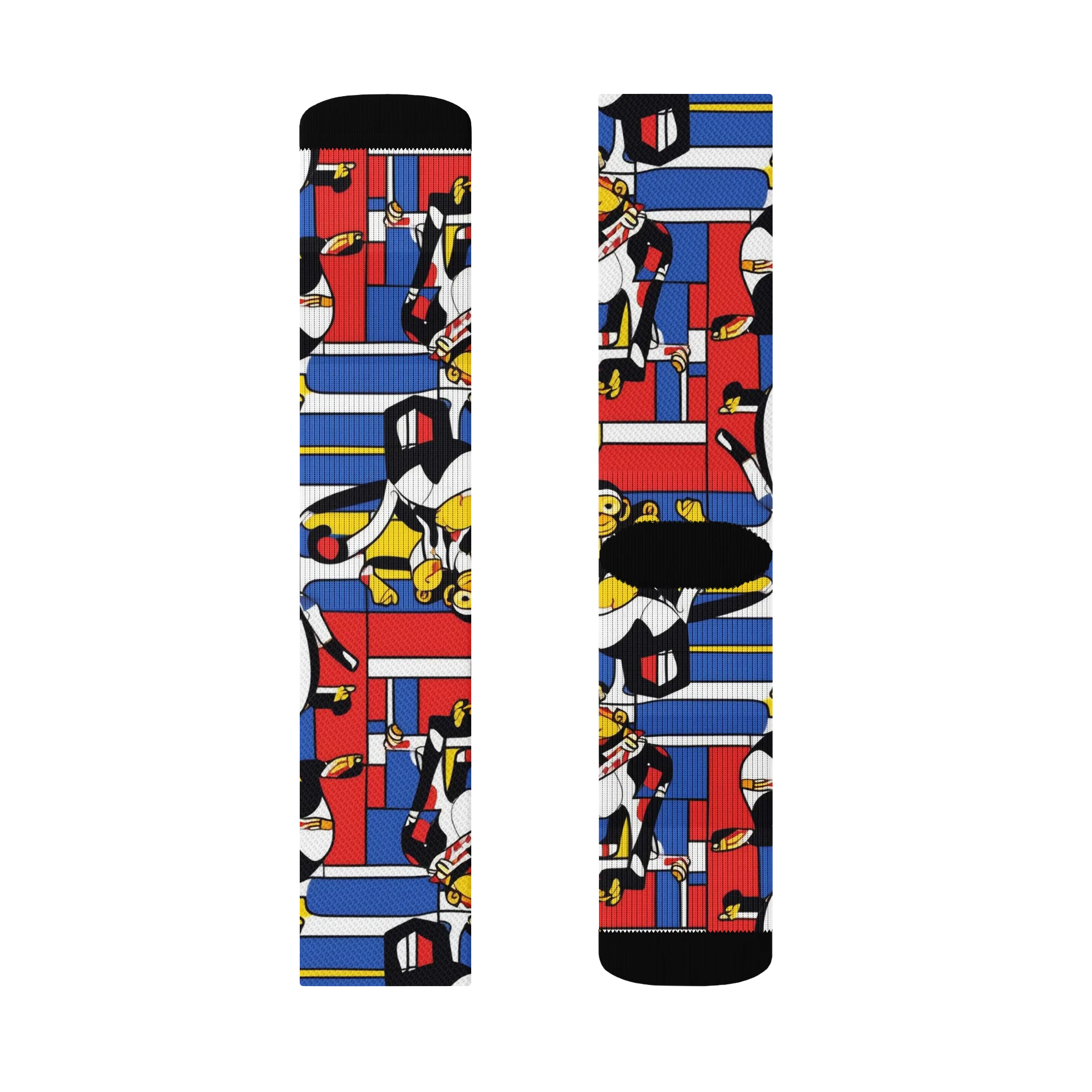 Mambo Menagerie on Socks — Left Sock