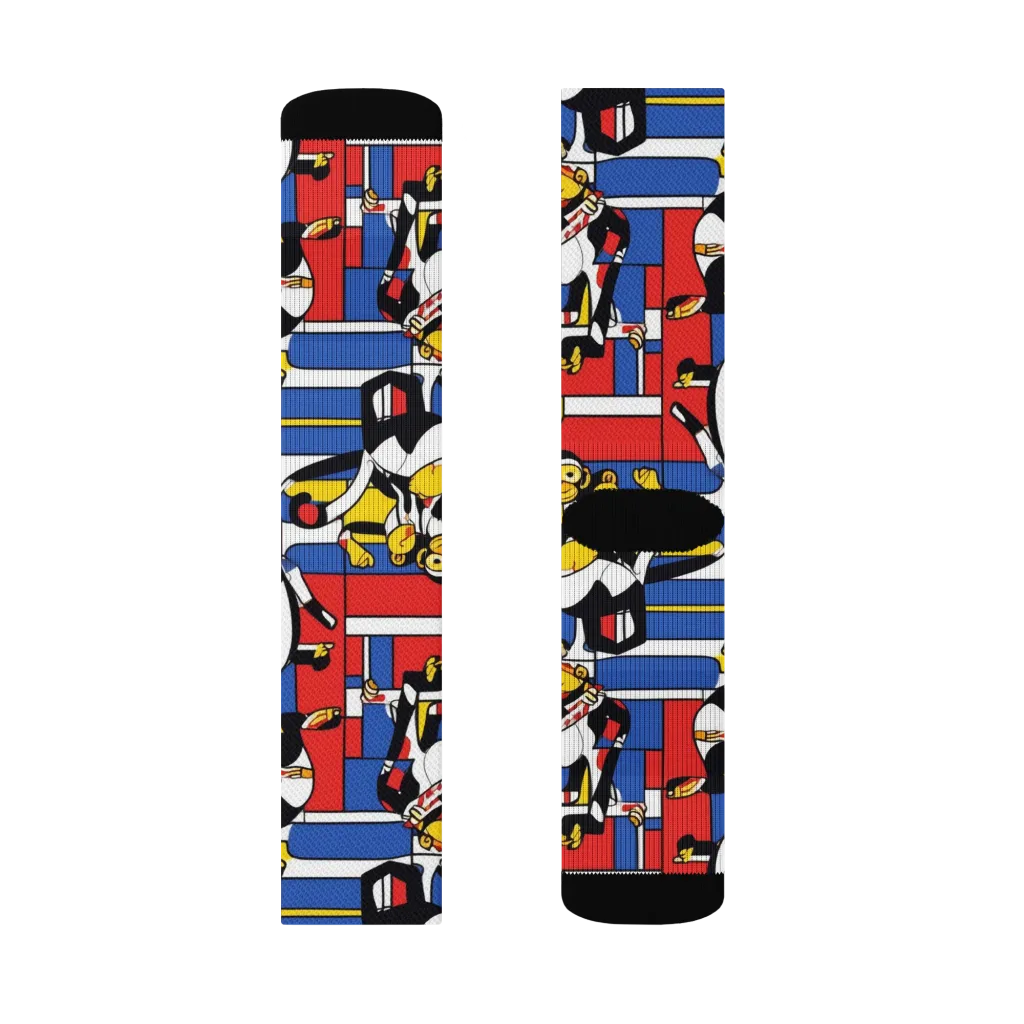 Mambo Menagerie on Socks — Right Sock