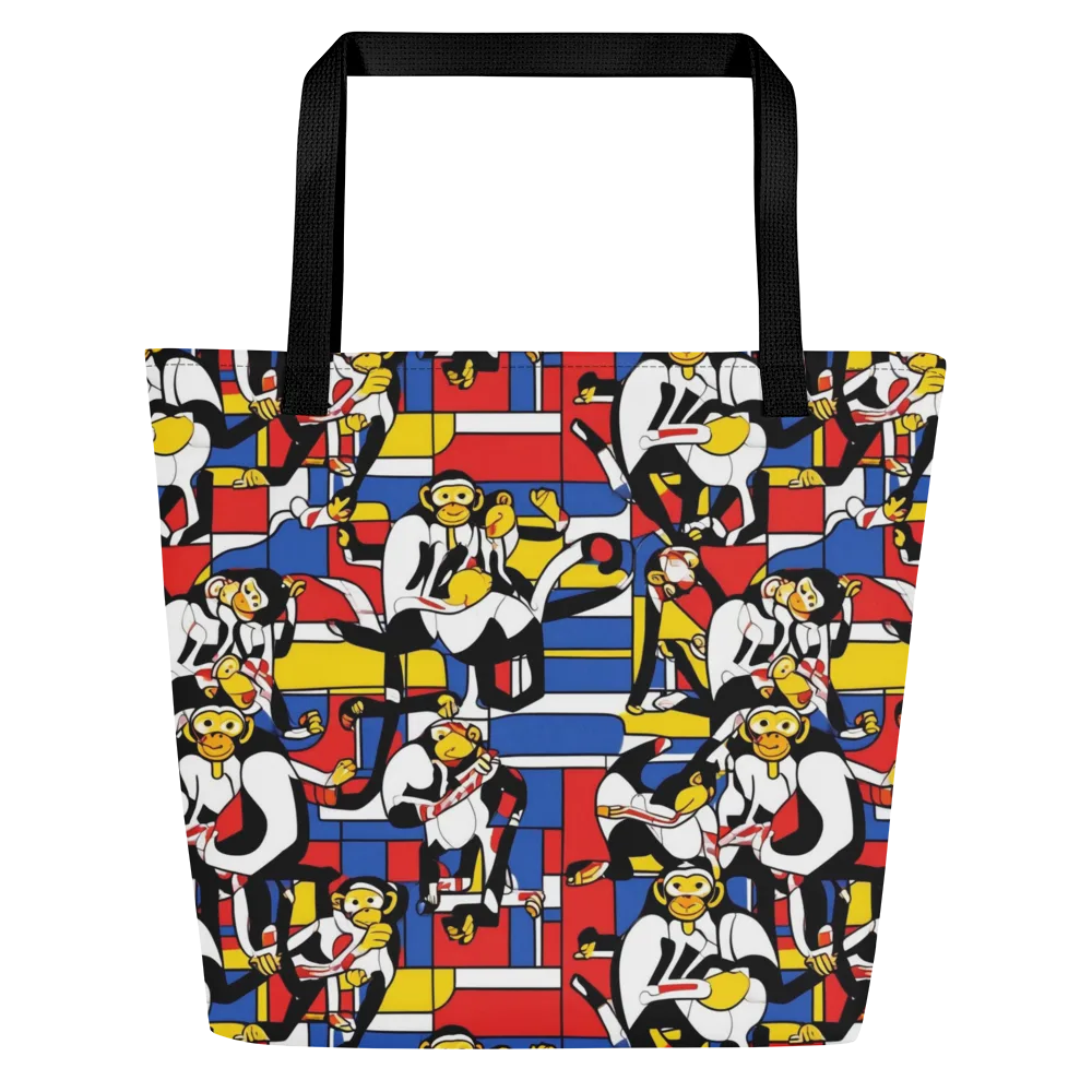 Mambo Menagerie on Large Tote Bag W/ Pocket — Front