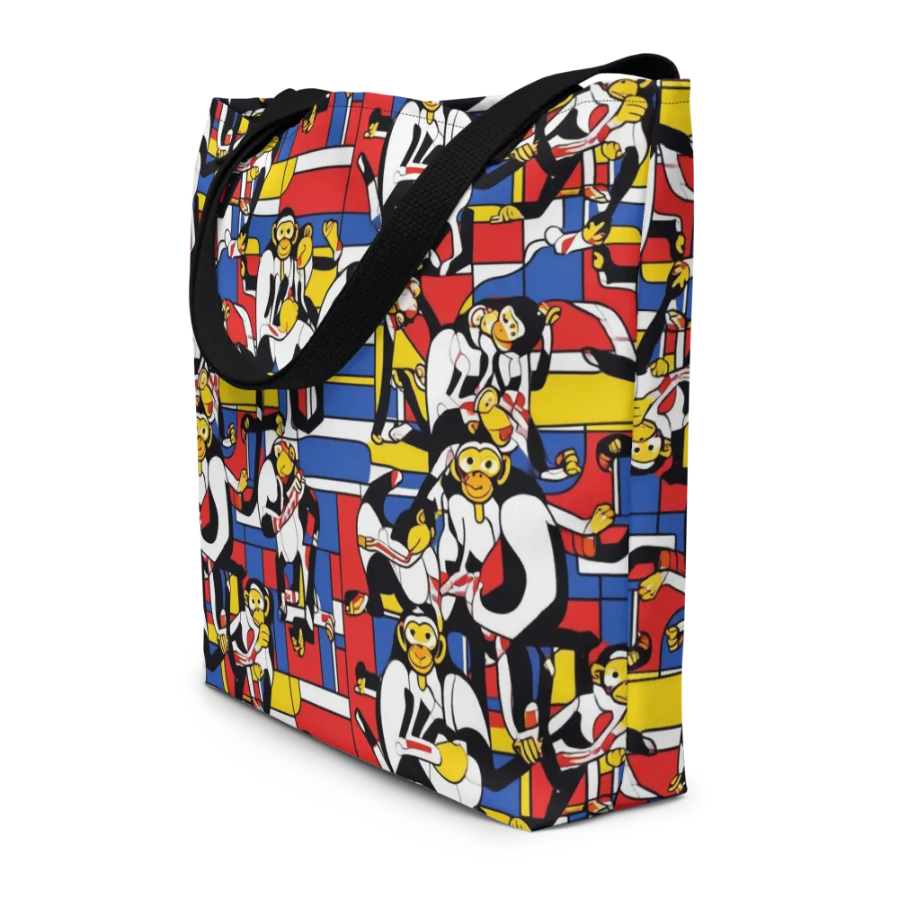 Mambo Menagerie on Large Tote Bag W/ Pocket — Front