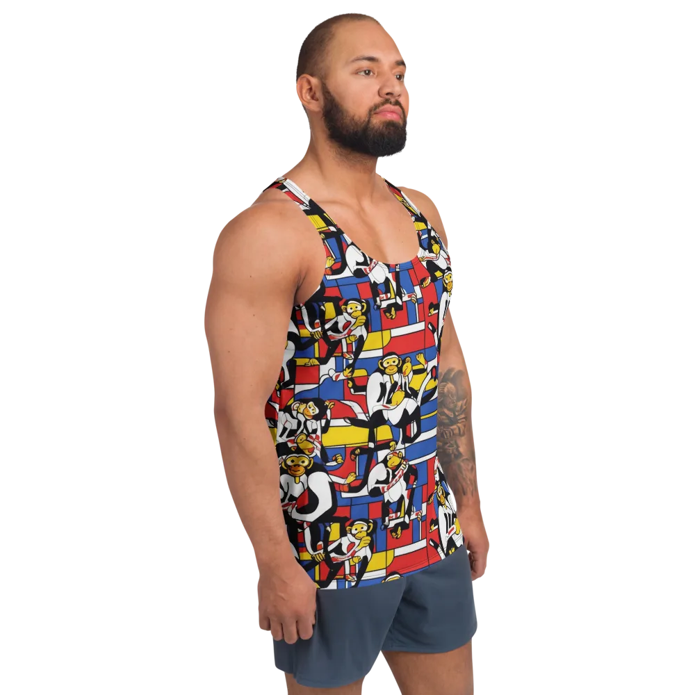 Mambo Menagerie on Men's Tank Top — Right Front