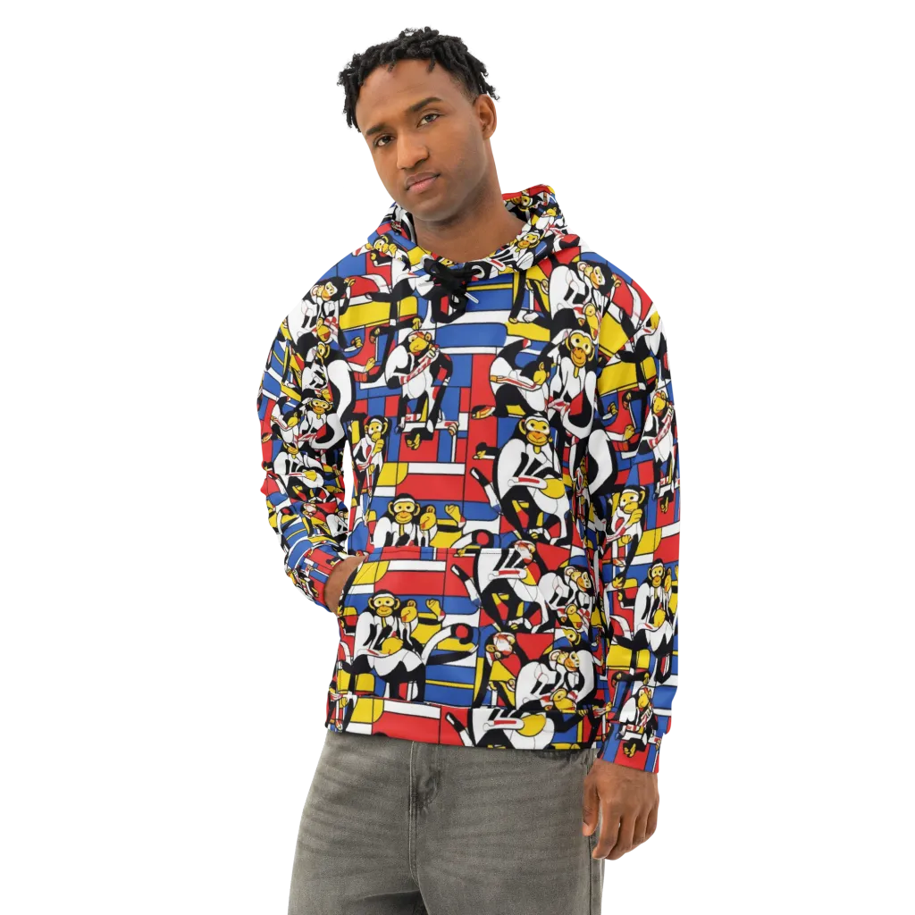 Mambo Menagerie on Cotton Hoodie — Left Front