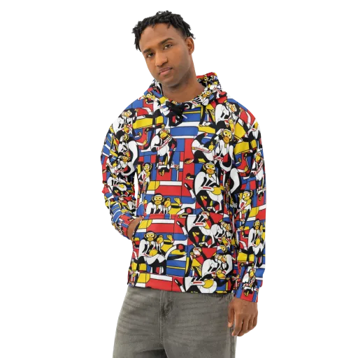 Mambo Menagerie on a Cotton Hoodie