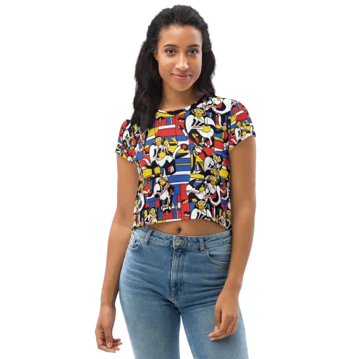 Mambo Menagerie on a Crop Tee