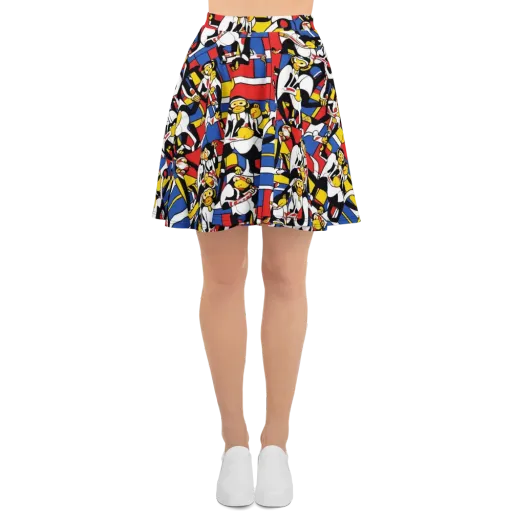 Mambo Menagerie on a Skater Skirt