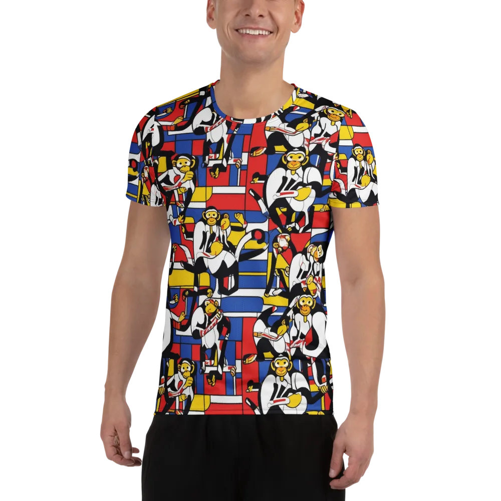 Mambo Menagerie on Men's Athletic T-Shirt — Front