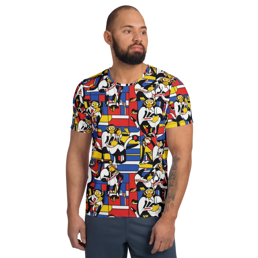 Mambo Menagerie on Men's Athletic T-Shirt — Front