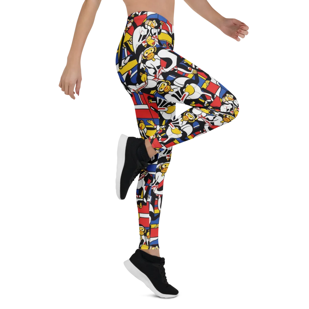 Mambo Menagerie on Leggings — Right