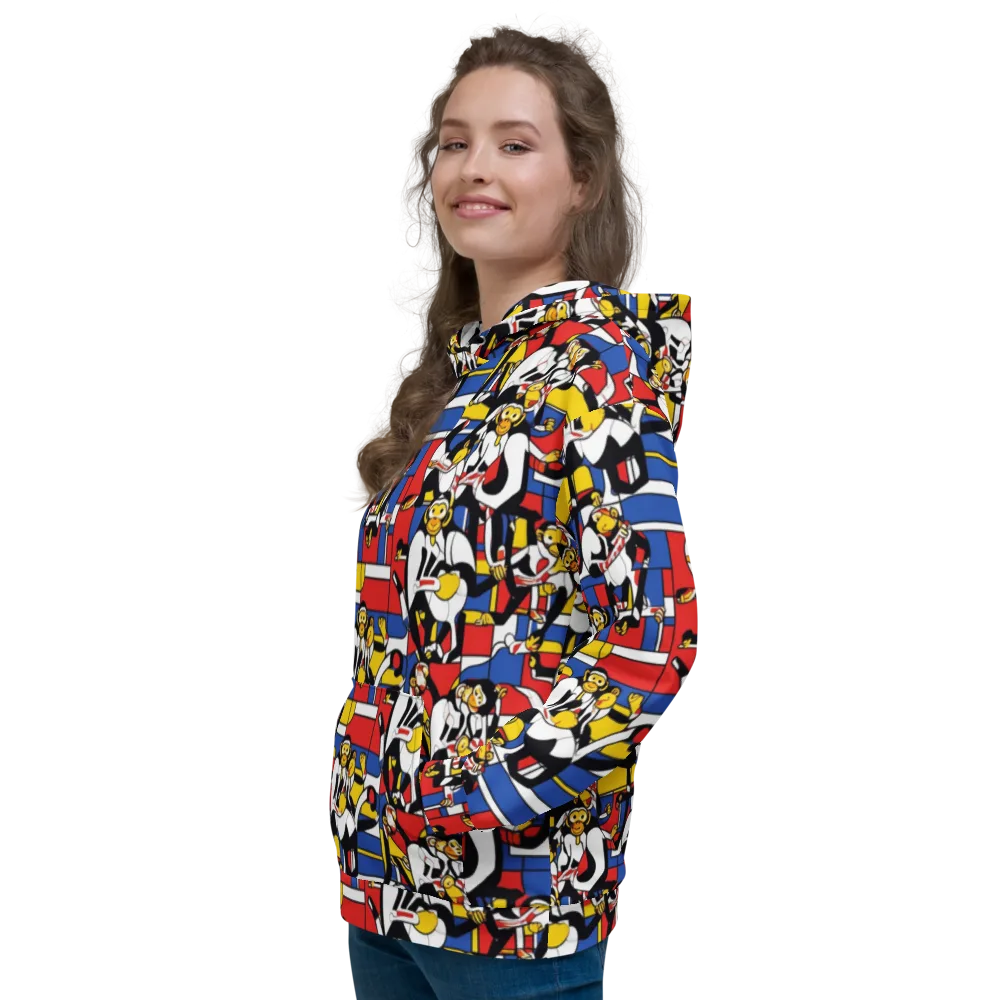 Mambo Menagerie on Hoodie — Left