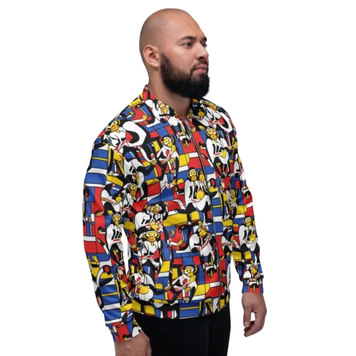 Mambo Menagerie on a Bomber Jacket