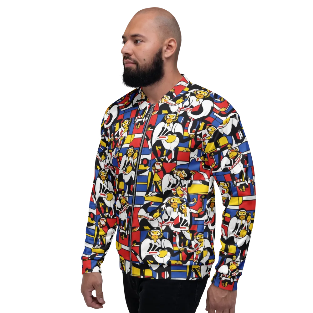 Mambo Menagerie on Bomber Jacket — Left