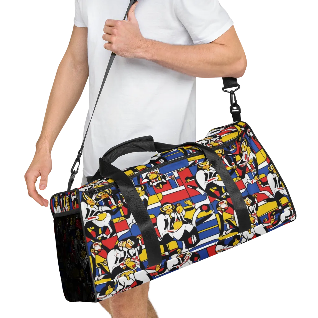 Mambo Menagerie on Duffle Bag — Right Front