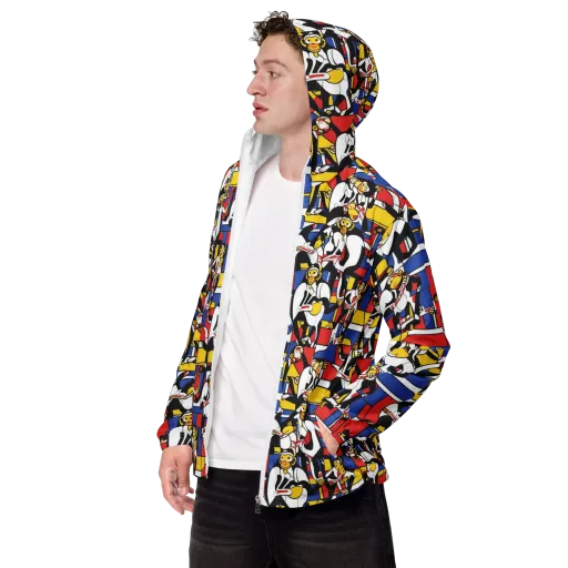 Mambo Menagerie on a Men's Windbreaker