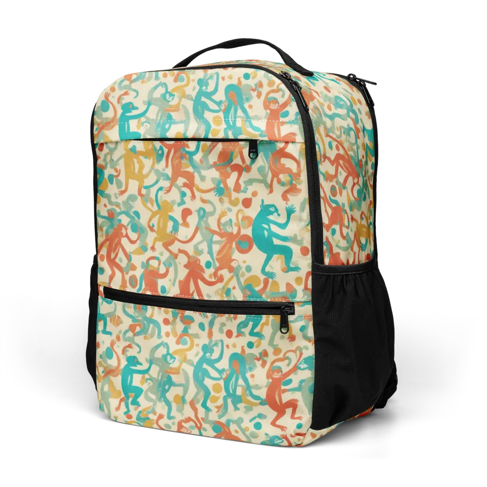 Tangerine Troupe on Utility Backpack — Left Front