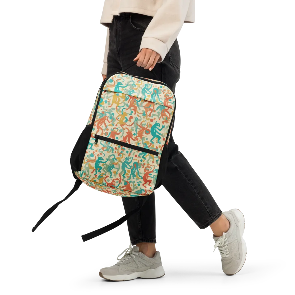 Tangerine Troupe on Utility Backpack — Front