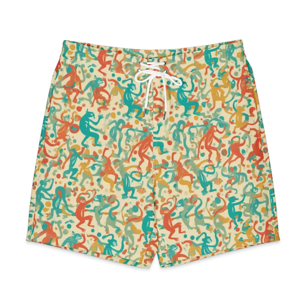 Tangerine Troupe on Men's Board Shorts — Front