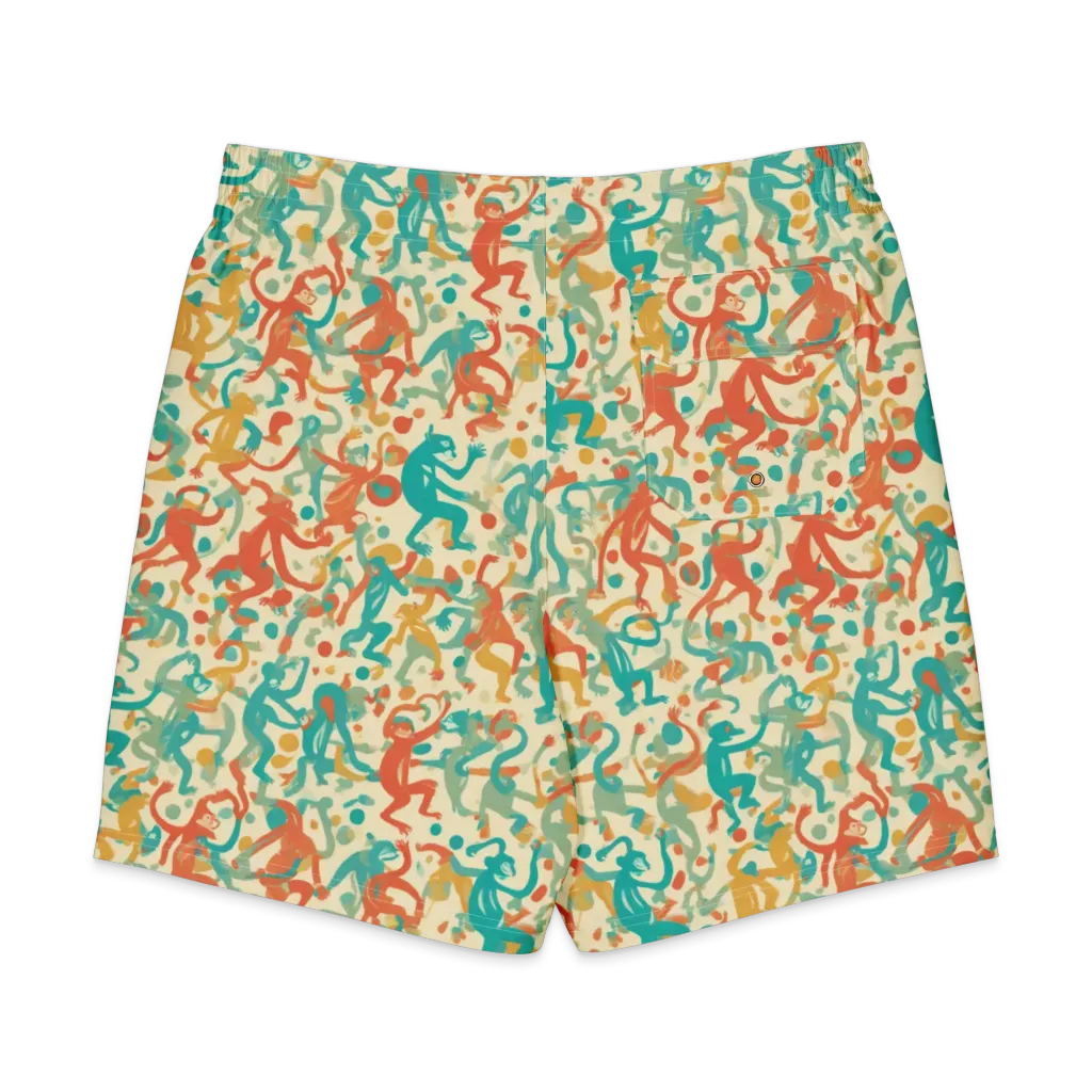 Tangerine Troupe on Men's Board Shorts — Back