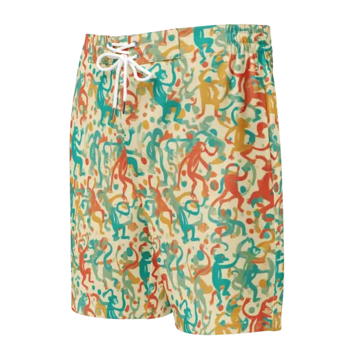 Tangerine Troupe on a Men's Board Shorts