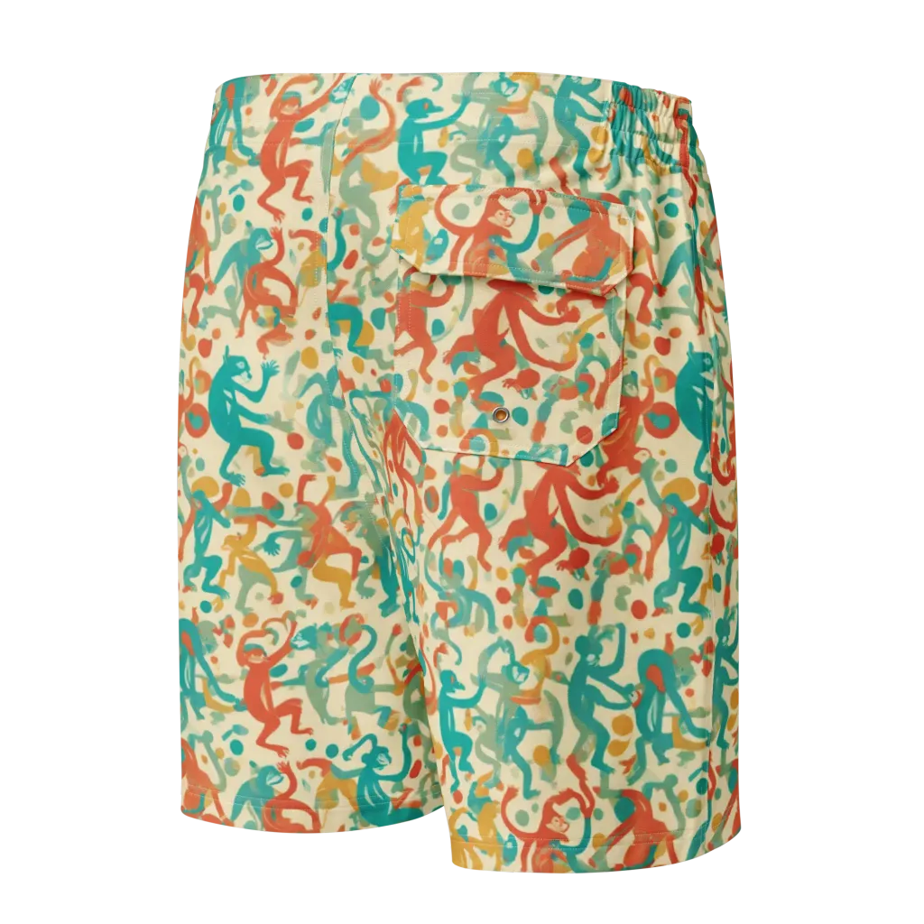 Tangerine Troupe on Men's Board Shorts — Back