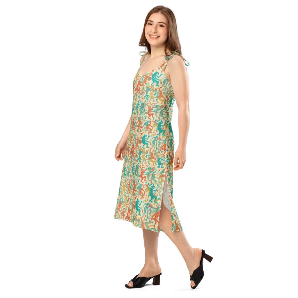 Tangerine Troupe on Slip Dress — Left Front
