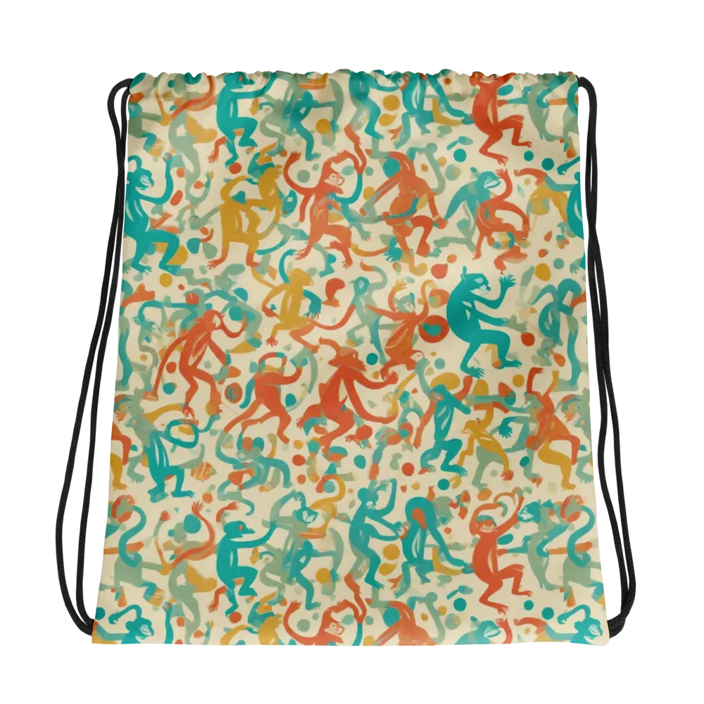 Tangerine Troupe on Drawstring Bag — Photo