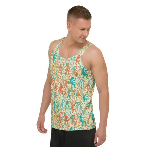 Tangerine Troupe on a Men's Tank Top
