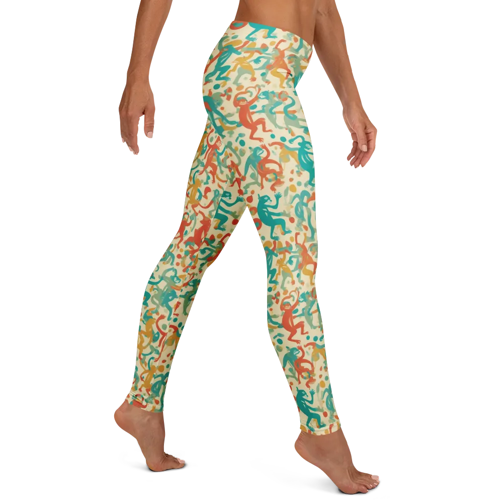 Tangerine Troupe on Leggings — Right