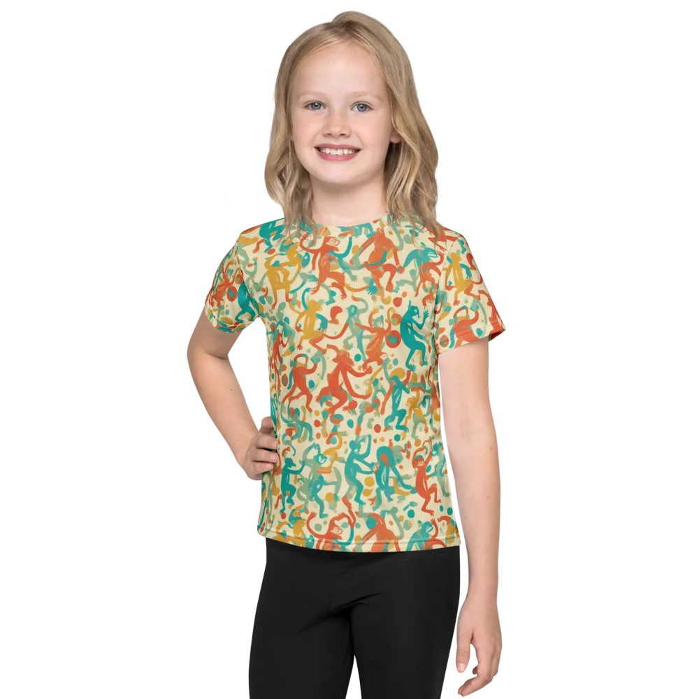 Tangerine Troupe on Kids Crew Neck T-Shirt — Front