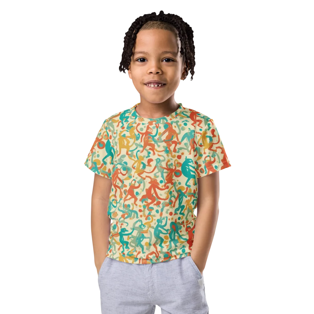 Tangerine Troupe on Kids Crew Neck T-Shirt — Front