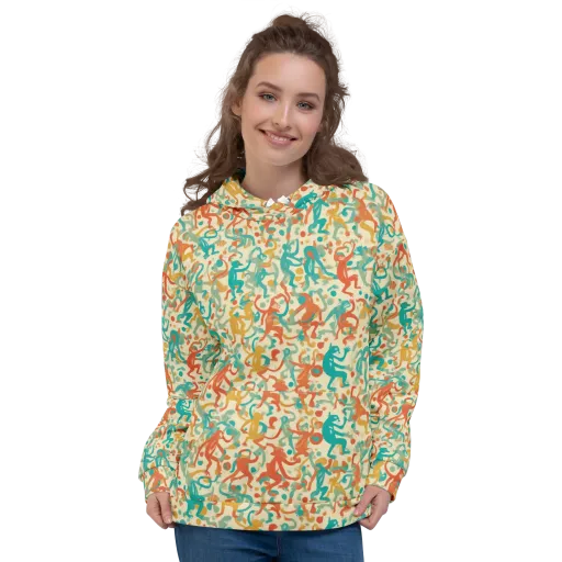 Tangerine Troupe on a Hoodie