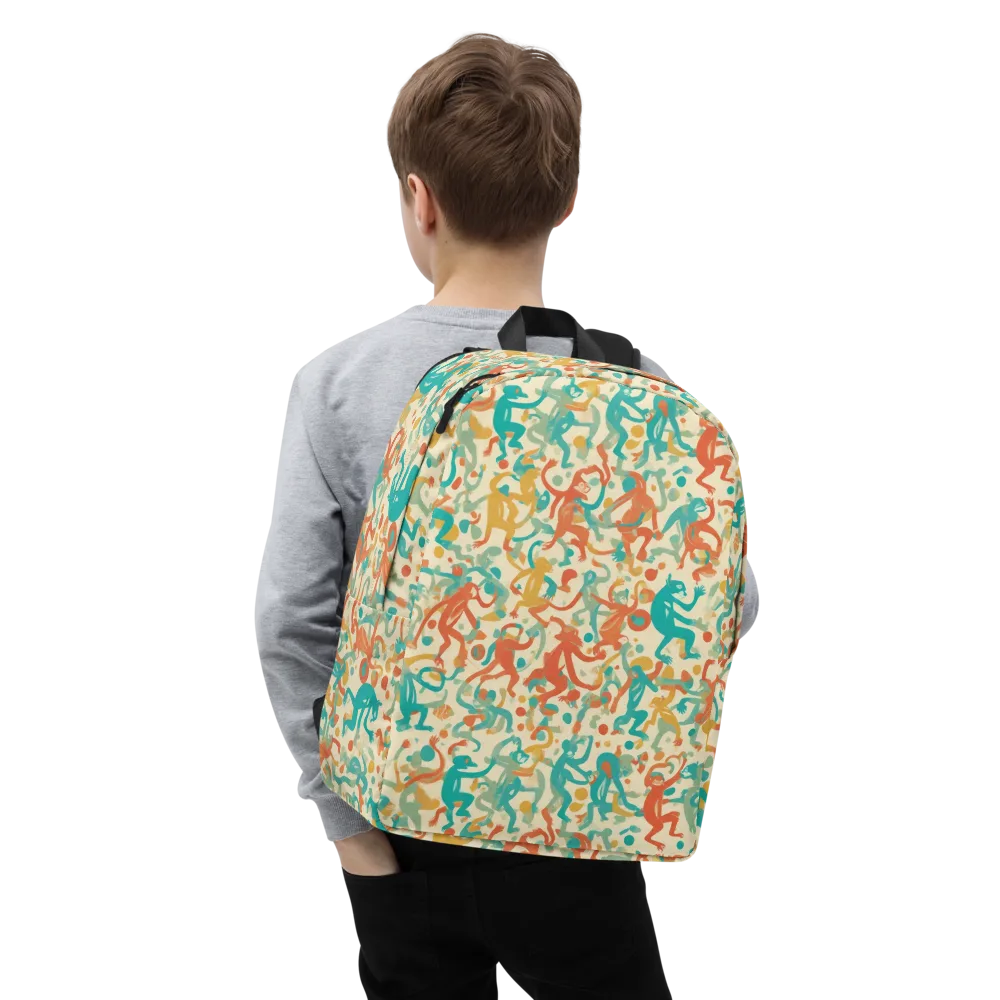 Tangerine Troupe on Minimalist Backpack — Zoomed-in