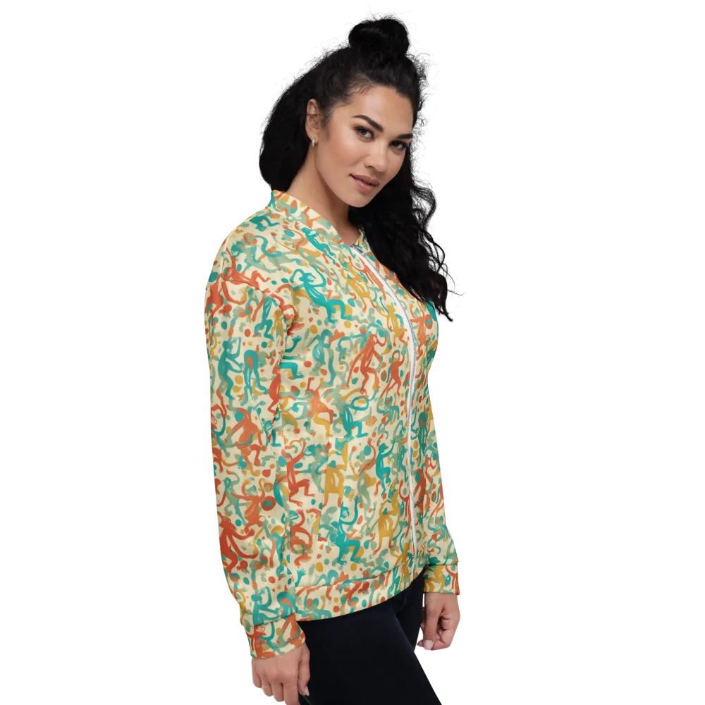 Tangerine Troupe on Bomber Jacket — Right