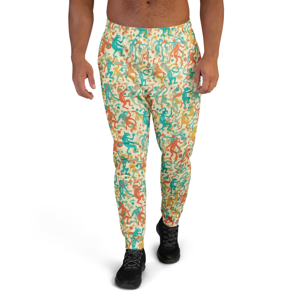 Tangerine Troupe on Men's Joggers — Front