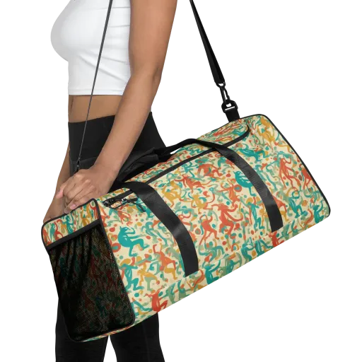 Tangerine Troupe on a Duffle Bag