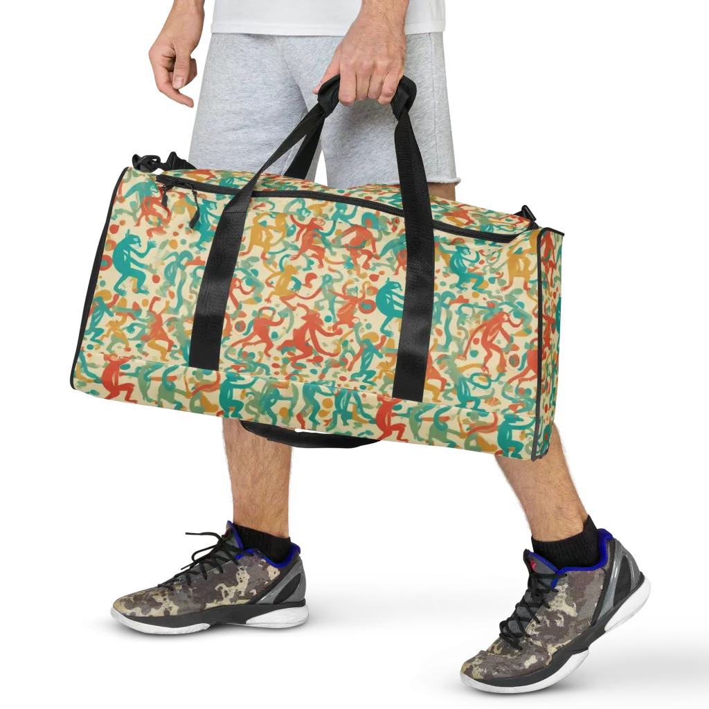 Tangerine Troupe on Duffle Bag — Front