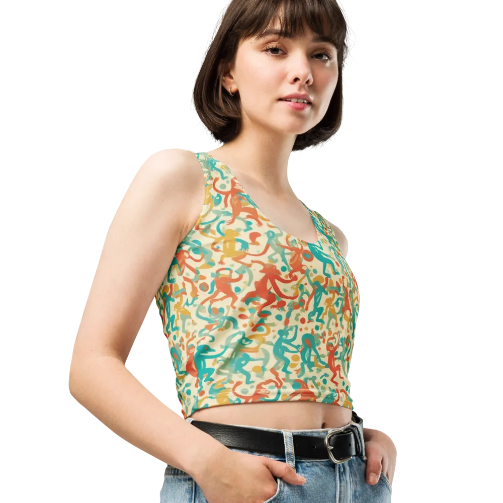 Tangerine Troupe on Crop Top — Right Front