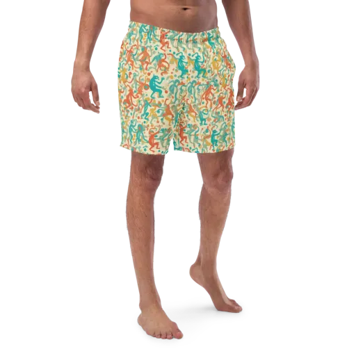 Tangerine Troupe on a Swim Trunks