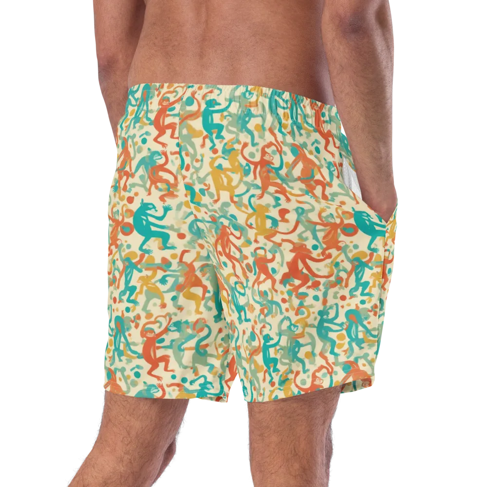 Tangerine Troupe on Swim Trunks — Right Back