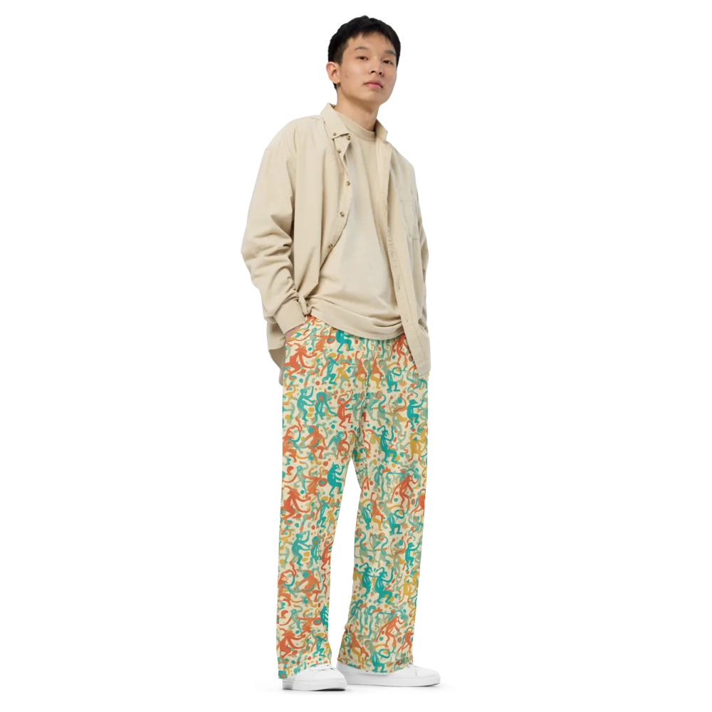 Tangerine Troupe on Wide-Leg Pants — Right Front