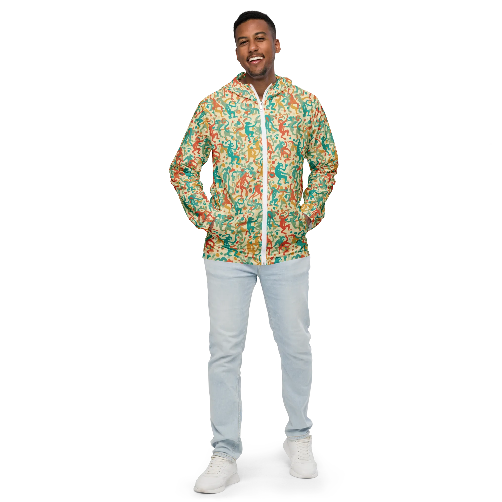 Tangerine Troupe on Men's Windbreaker — Front