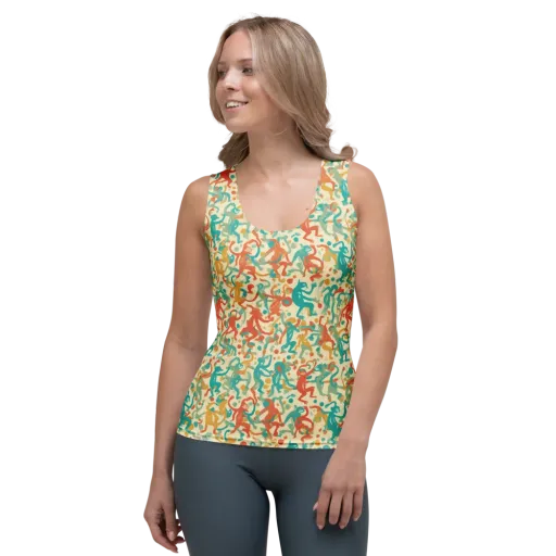Tangerine Troupe on a Women's Tank Top