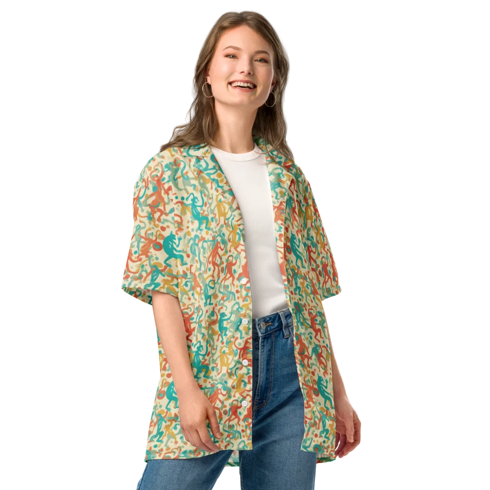 Tangerine Troupe on Button Shirt — Front