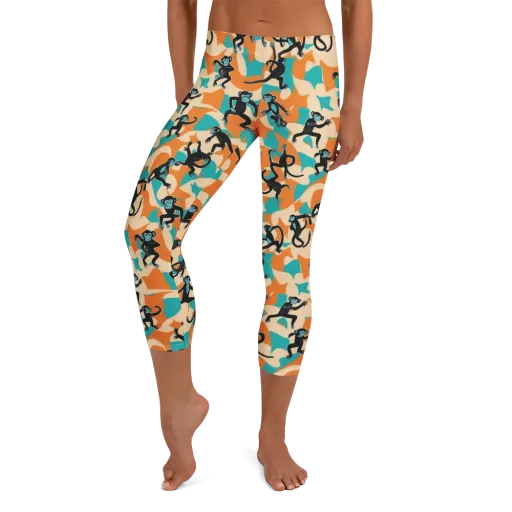 Jungle Jitter on a Capri Leggings