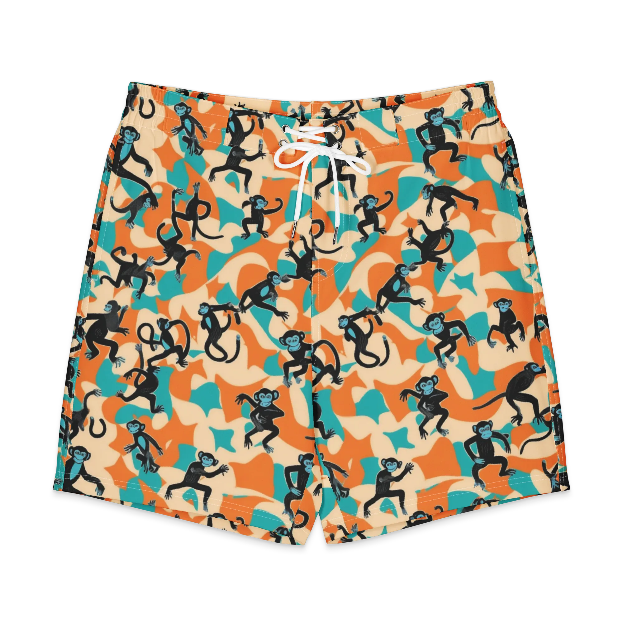 Jungle Jitter on Men's Board Shorts — Front